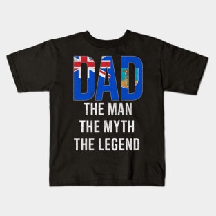 Montserratian Dad The Man The Myth The Legend - Gift for Montserratian Dad With Roots From Montserratian Kids T-Shirt